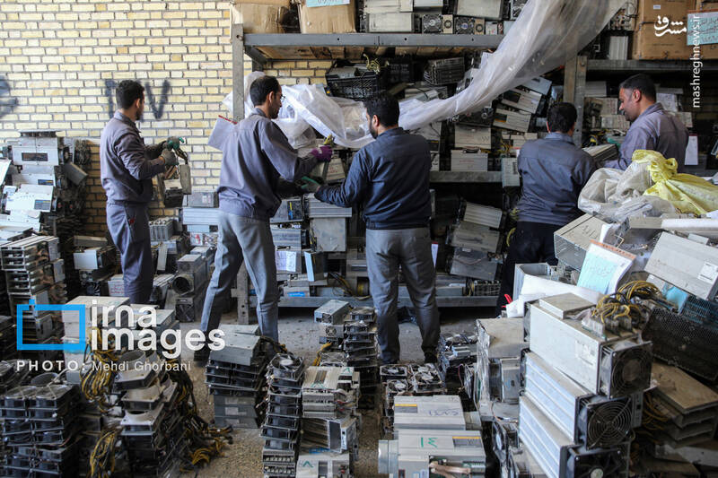 عکس/ امحای ۳۰۰۰ دستگاه ماینر