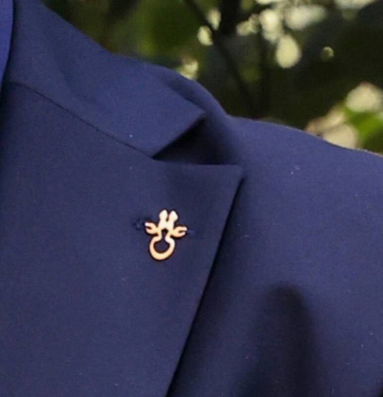 نقش بستن نام حضرت علی (ع) بر لباس نوروزی پزشکیان