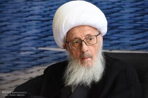 برپایی دسته عزای شهادت امیرالمومنین (ع) با حضور آیتالله وحید خراسانی