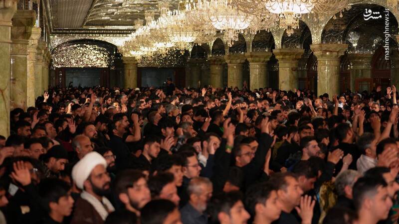 عکس / بیستودومین شب از ماه بندگی در حرم امیرالمومنین 9