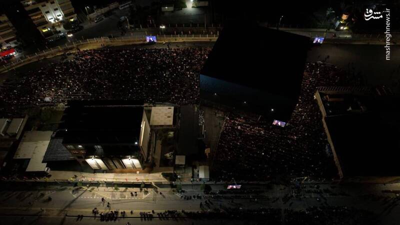 فیلم/ احیای شب بیست و سوم رمضان در جوار مزار شهید نصرالله