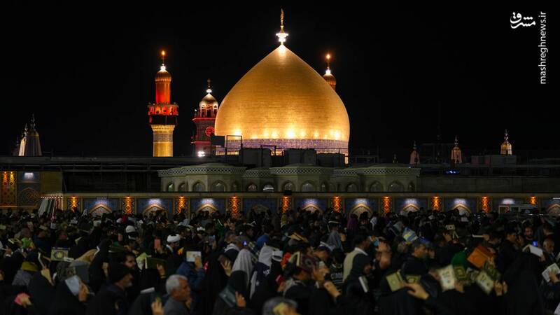 عکس / بیست و سومین شب از ماه بندگی در حرم امیرالمومنین 23