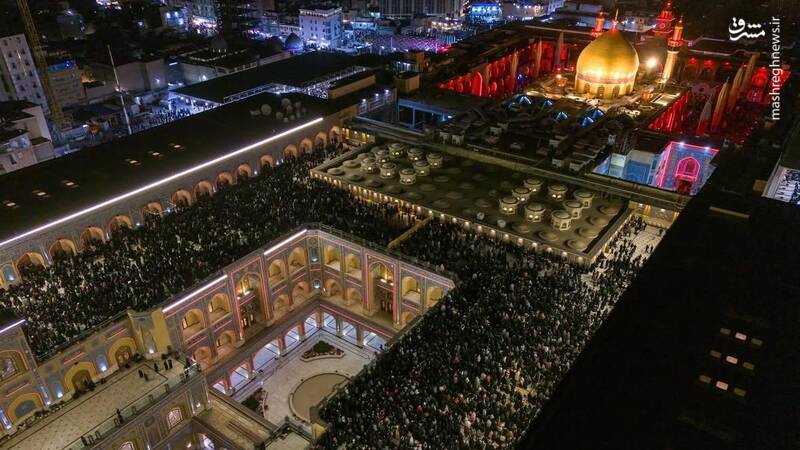 عکس / بیست و سومین شب از ماه بندگی در حرم امیرالمومنین 3