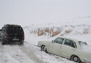 کولاک برف در محور گرگان به شاهرود