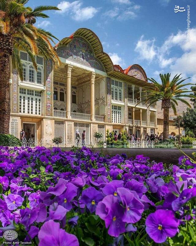 تصویری از باغ ارم شیراز؛ یکی از قشنگترین باغهای ایرانی