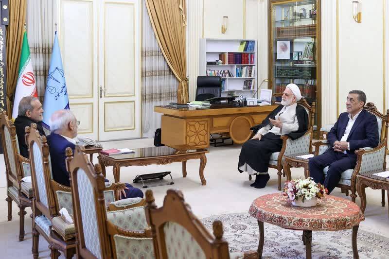 دیدار عیدانه پزشکیان با رئیس قوه قضائیه+ عکس