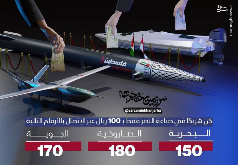 پرواز ریال های مردم یمن تا فرودگاه بن گوریون!/ مردم یمن چطور با مالشان هم با اسرائیل میجنگند!؟