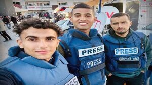 سه خبرنگار شهید در یک قاب