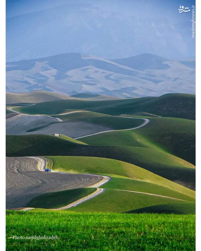 تصویری از جاده عشایری درگز