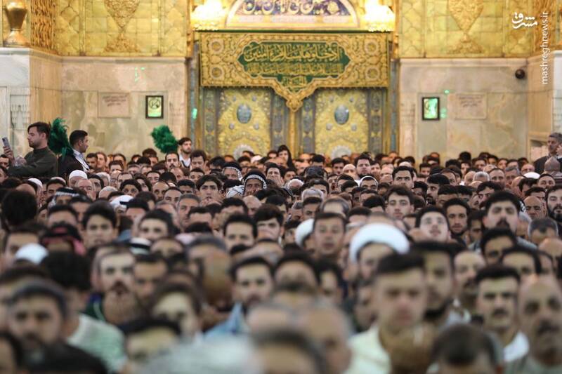 عکس/ نماز عید فطر در کربلا