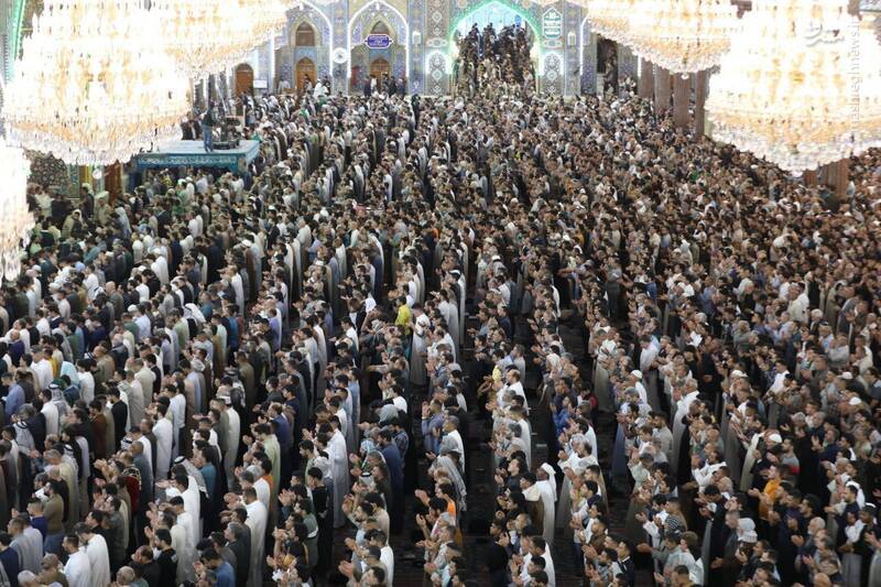عکس/ نماز عید فطر در کربلا