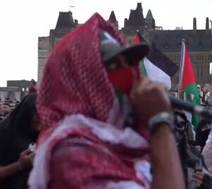تظاهرات همبستگی با غزه و فلسطین در مونترال کانادا+ فیلم