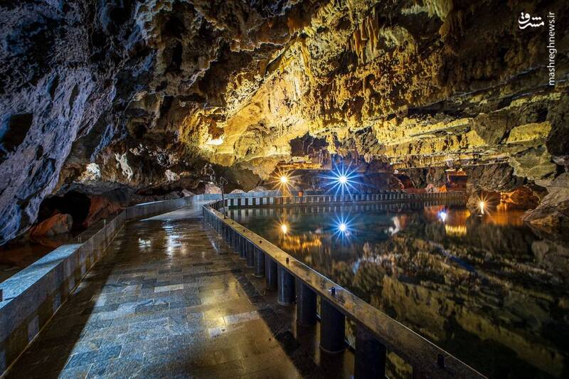 تصاویری از غار شگفت انگیز علیصدر