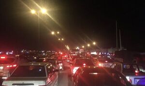 ترافیک فوق سنگین شبانه در جاده‌های خروجی مازندران