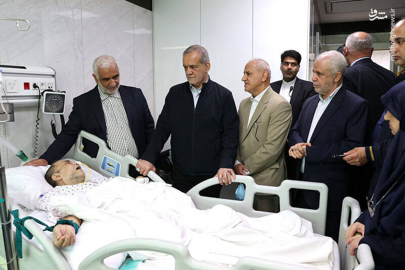 پزشکیان به عیادت مجتبی رحماندوست رفت+ عکس