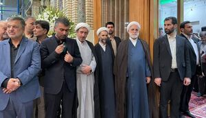 فیلم/ حضور رئیس عدلیه در مراسم ختم مرحوم نیری
