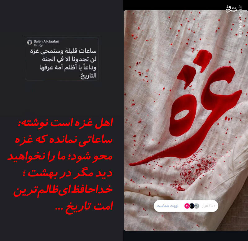 واکنش کاربران مجازی به جنایات در غزه +عکس و فیلم