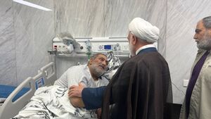 عکس/ عیادت رئیس‌ قوه قضاییه از مجتبی رحماندوست و سردار بلالی