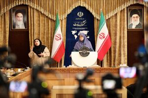 عکس/ اولین نشست خبری سخنگوی دولت در سال ۱۴۰۴