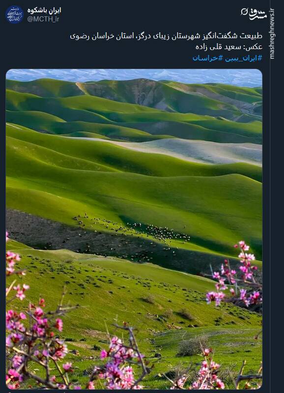 تصویری از طبیعت شگفت‌انگیز شهرستان زیبای درگز