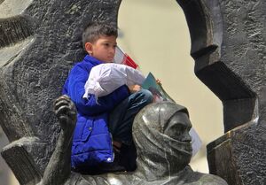 در حاشیه تجمع تهرانی‌ها در میدان فلسطین علیه صهیونیست‌ها