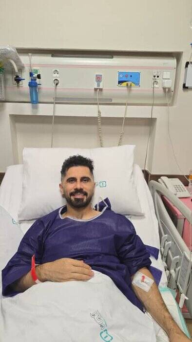 چهره خندان عالیشاه، بعد از جراحی مینیسک + عکس