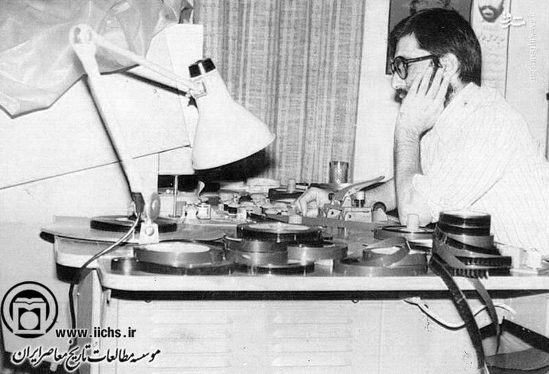 تصاویری از شهید آوینی مشغول تدوین روایت فتح