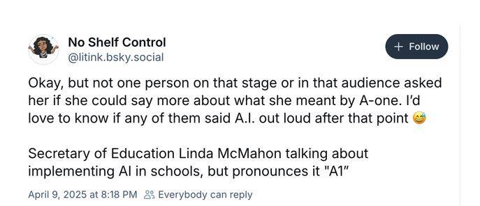 بیسوادی حیرتآور وزیر آموزش کابینهی ترامپ/ خانوم وزیر حتی اسم «هوش مصنوعی» را هم بلد نیست!