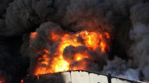 انفجار در کارخانه مواد شیمیایی در ایرشایر اسکاتلند