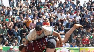 عکس/ مسابقات کشتی باچوخه در گرماب
