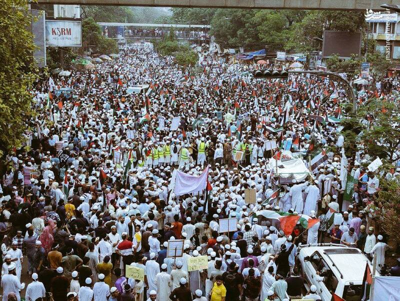 مشرق نیوز - عکس/ تظاهرات دهها هزار نفری بنگلادشیها در حمایت از غزه