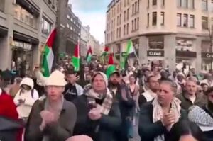 راهپیمایی مردم نروژ در حمایت از غزه