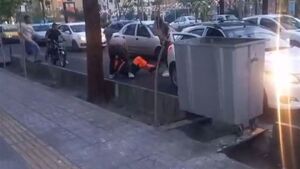 فیلم/ ضرب‌وشتم یک پاکبان در سمنان؛ ضارب دستگیر شد