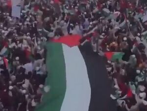 تصاویری از تظاهرات باشکوه مردم بنگلادش در حمایت از  مردم مظلوم غزه!