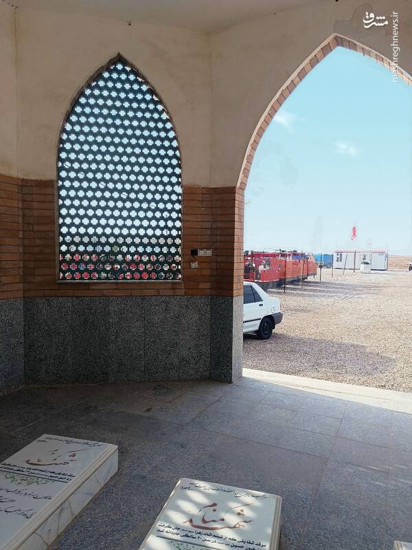 بیتوجهی مسئولان به مزار سه شهید گمنام در چوئبده +تصاویر