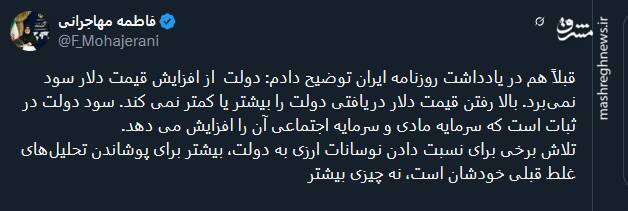 پاسخ مهاجرانی به ادعای نقش دولت در نوسانات ارزی