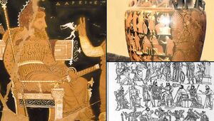 تصاویری از کوزه نقش داریوش در ۴۰۰ قبل از میلاد