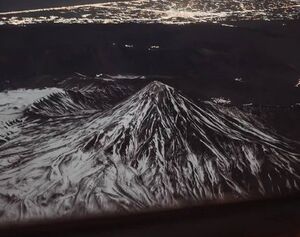 دماوند از کابین خلبان+عکس