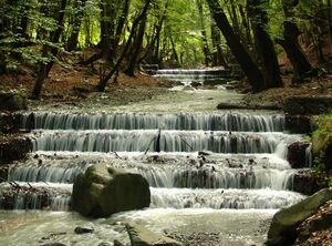 تصویری از خروش رودخانه رامیان در گلستان