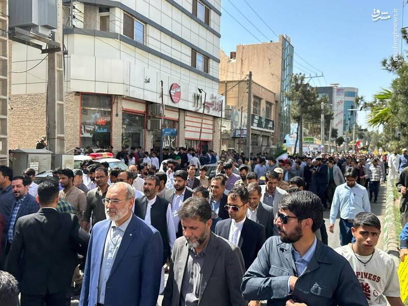 فیلم/ راهپیمایی زاهدانی‌ها در حمایت از مردم غزه