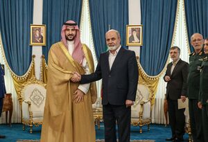 ‌دیدار خالد بن سلمان با دبیر شورای عالی امنیت ملی