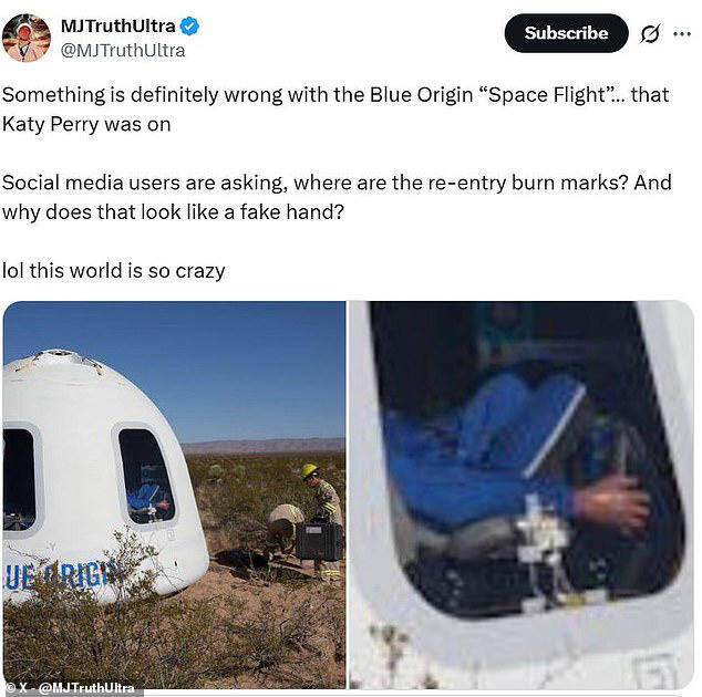 جنجال بر سر سفر فضایی ستاره مشهور پاپ +فیلم و عکس