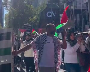 تظاهرات همبستگی با غزه و فلسطین در ملبورن استرالیا+ فیلم