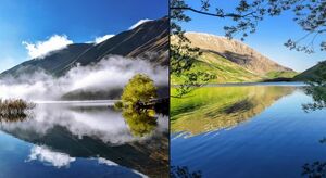 زیبایی وصف ناپذیر دریاچه‌های گهر به روایت تصویر