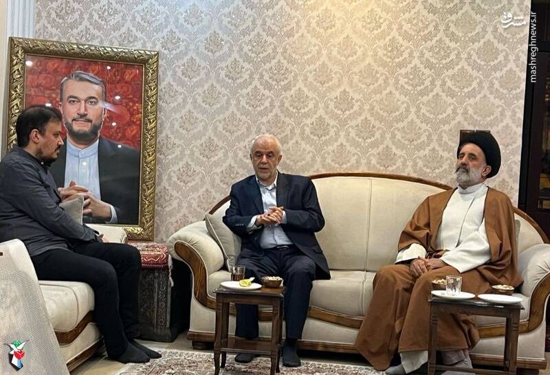 عکس/ دیدار معاون پزشکیان با خانواده شهید امیرعبداللهیان