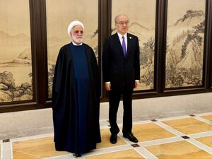 عکس/ دیدار اژه‌ای با رئیس دیوان‌عالی چین