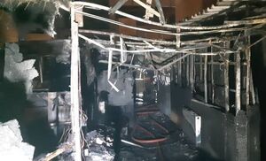 فیلم/ آتش‌سوزی در خوابگاه بانوان در خیابان شریعتی