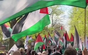 تظاهرات حمایت از فلسطین در  هامبورگ آلمان