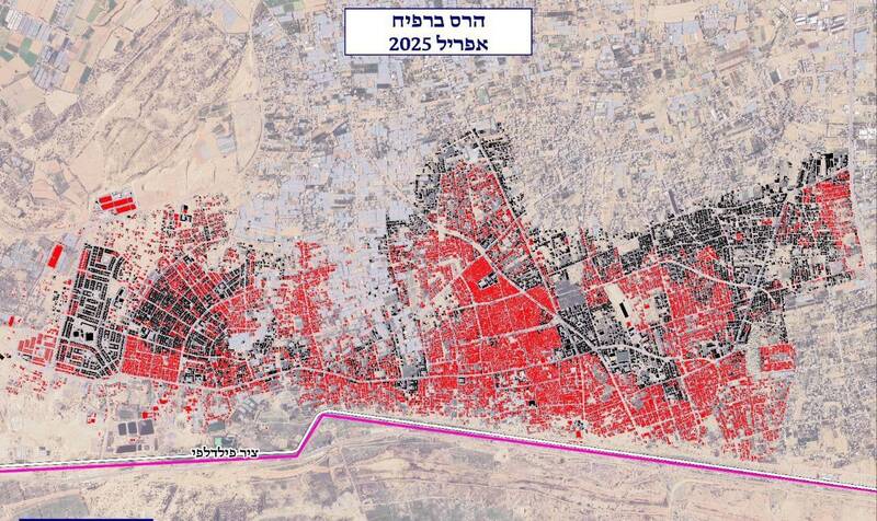 روایت رسانه صهیونیست از ویرانی غزه توسط ارتش اسرائیل +نقشه