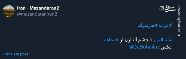 تصویری از شالیزارهای مازندران با چشم اندازی از دماوند